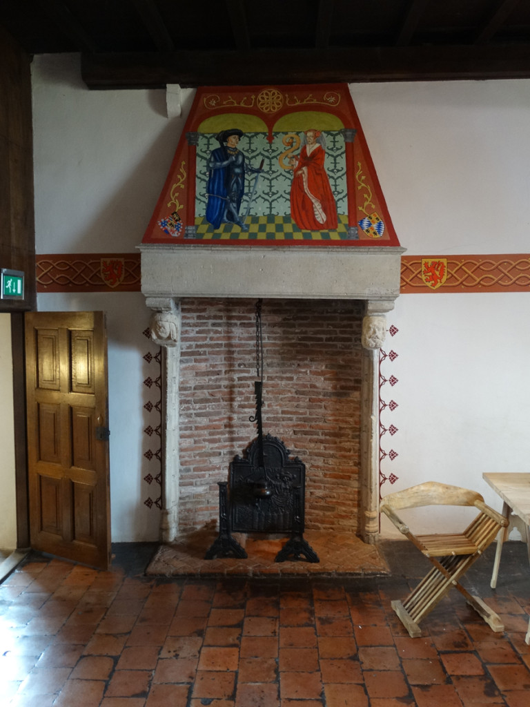 De schouw - hier is goed te zien dat deze 5 cm is verzakt aan de rechterzijde