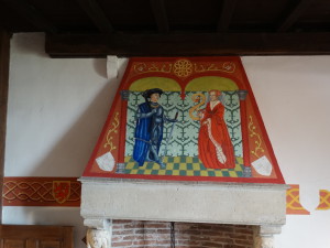 Hier is goed te zien dat de schouw aan de rechterkant 5 cm is verzakt