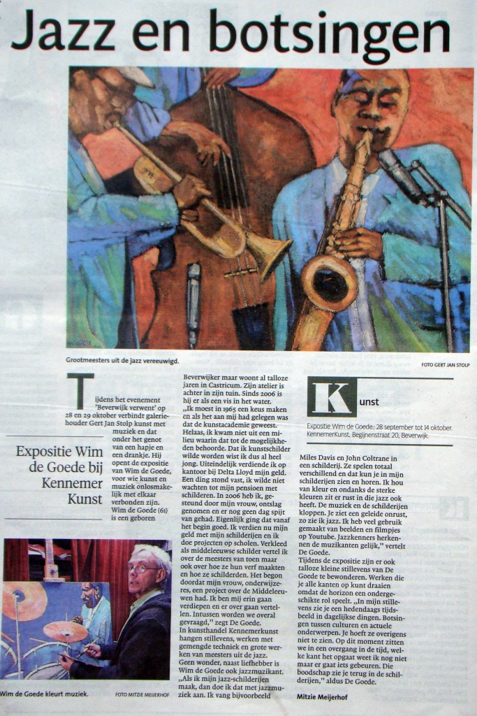 NHD Dagblad Kennemerland 26 sept 2013