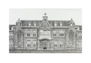 Pentekening Mariastichting Haarlem (copyright Wim de Goede)